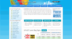 Desktop Screenshot of lawnbagsigns.com